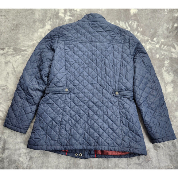 Tommy Hilfiger Quilted Zip-Up Jacket Blue Size L - Picture 2 of 11